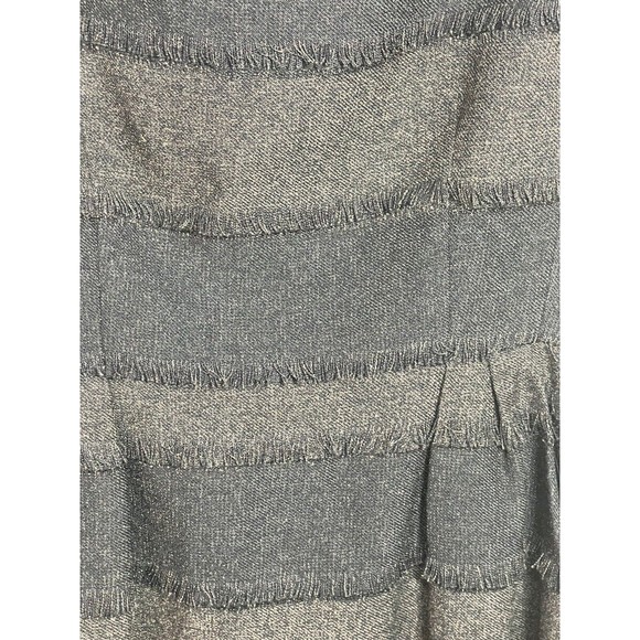 Nanette Lepore Designer Catch Me Cap Sleeve Gray Brown Black Dress Size 6 Career - Picture 5 of 14